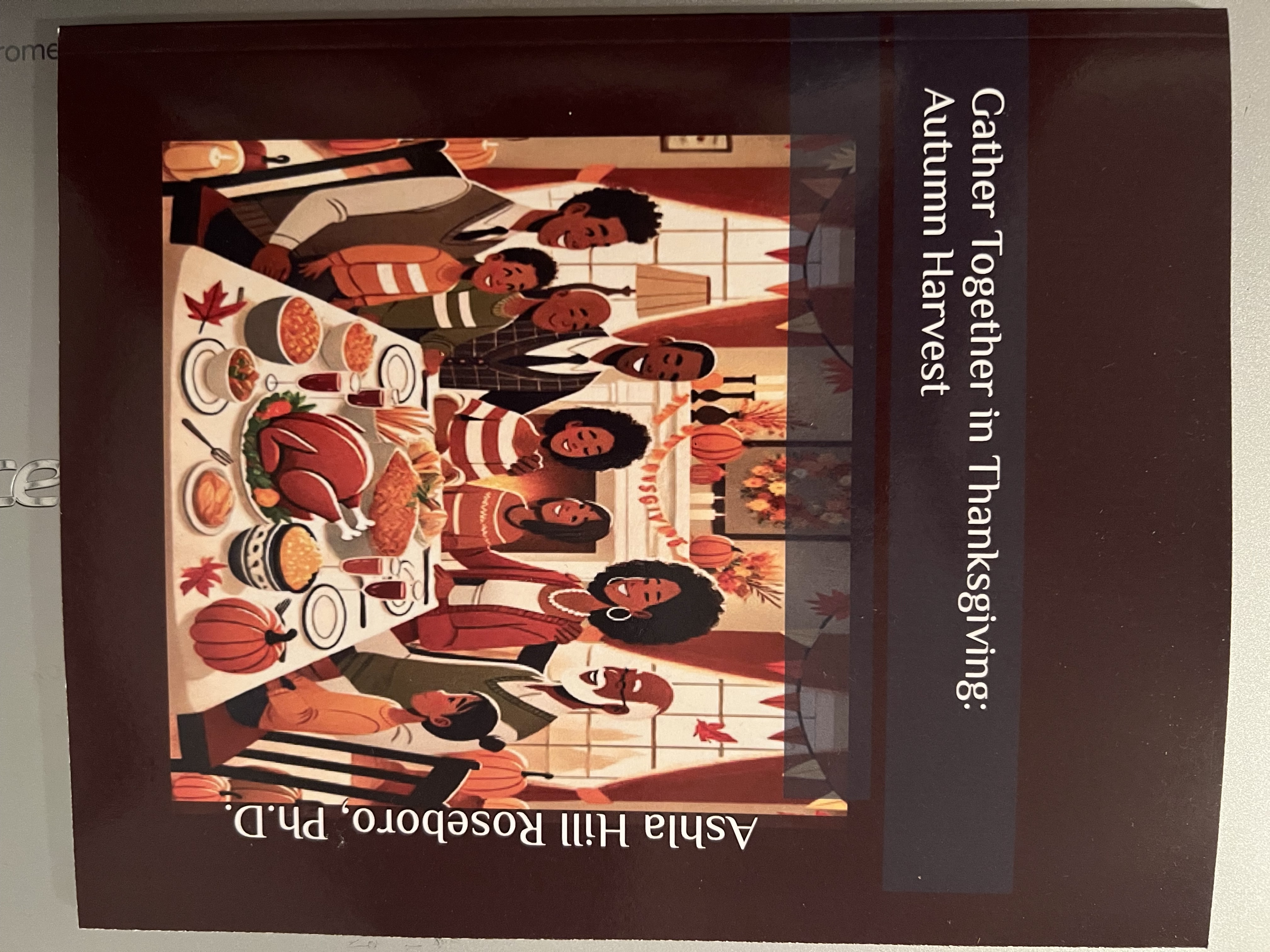 The text would be: stack of books | book spines | decorative bookmarks | bookshelf in the background | neutral color palette.